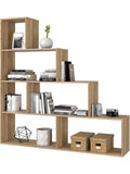 Decorative Living Room Shelf with Modern Design in Canadian Oak, 145 x 145 x 29 cm